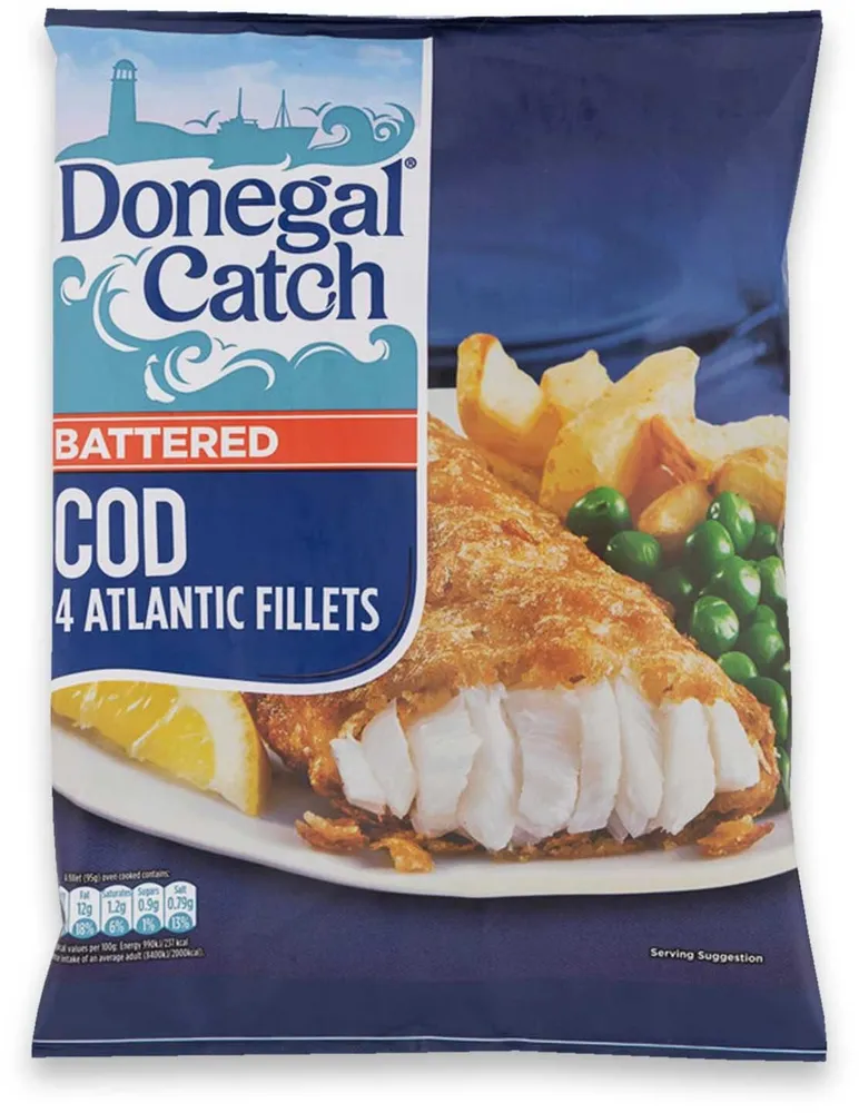 Battered cod