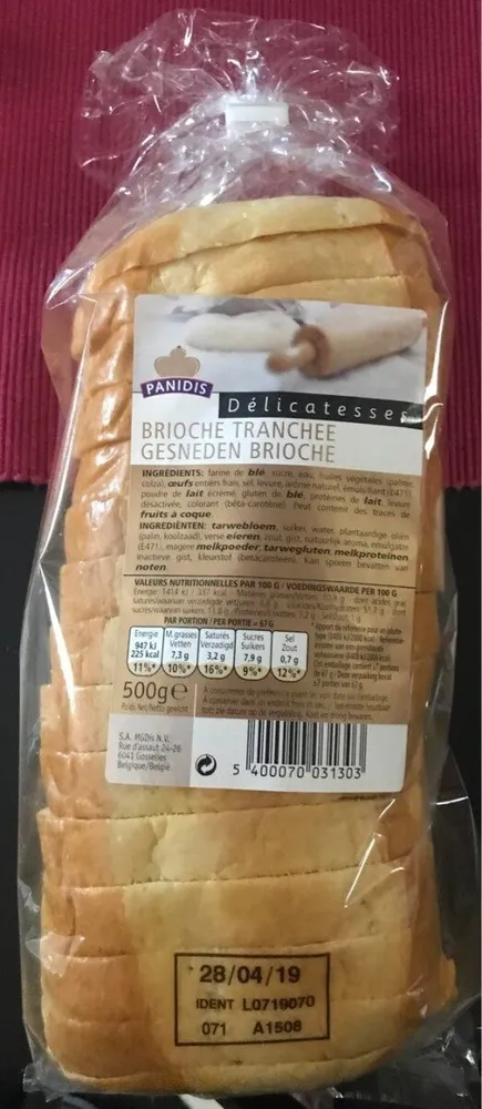 Brioche tranchée