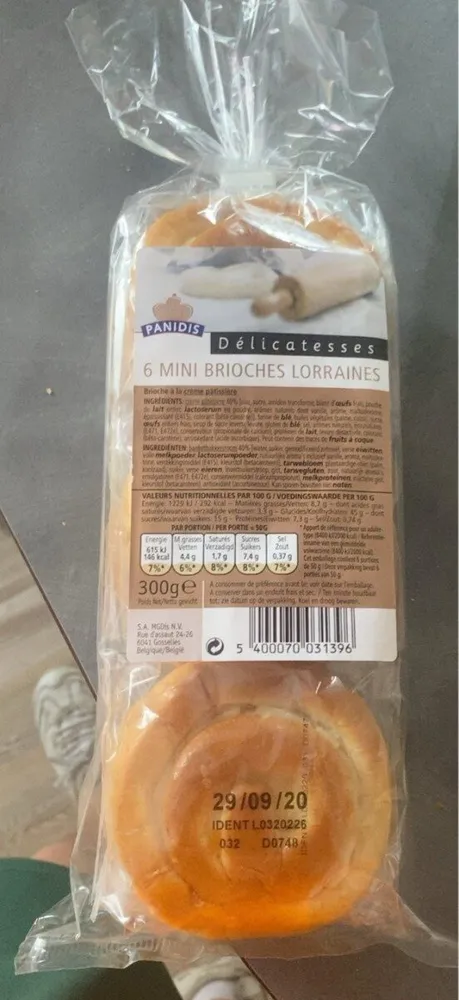 6 mini brioches lorraines