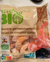 Queues de crevettes cuites