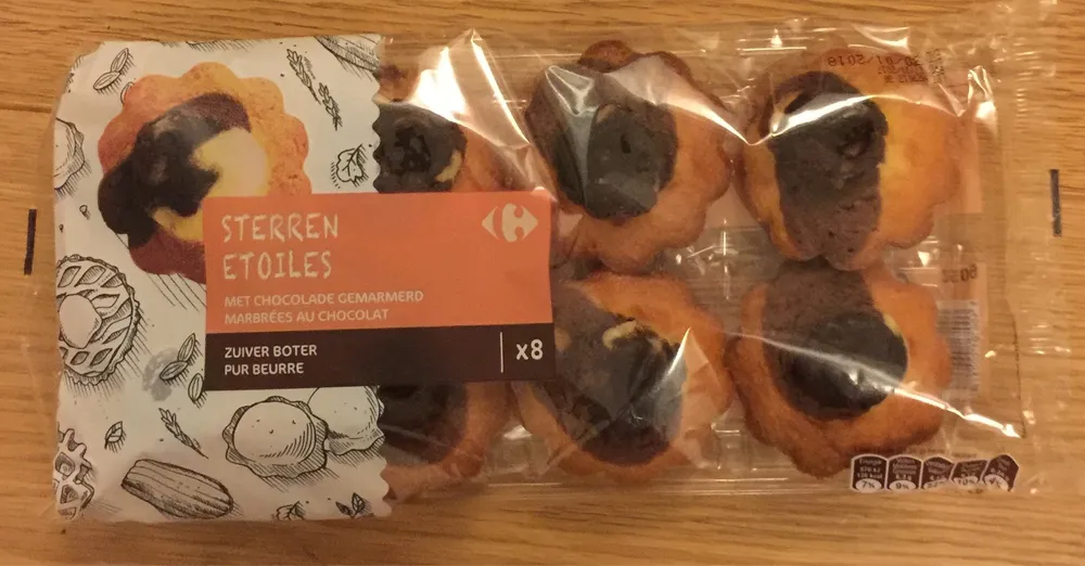 Etoiles marbrées au chocolat