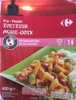 Carrefour Sensation Poulet Aigre-Doux Riz Basmati