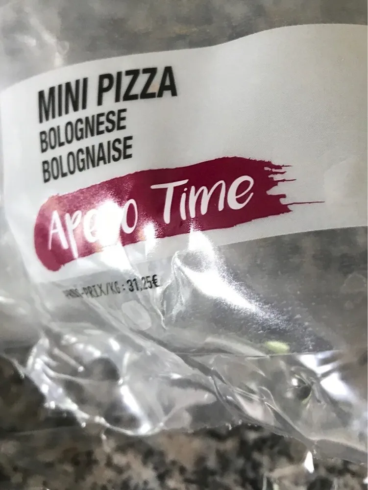 Mini pizza bolognaise