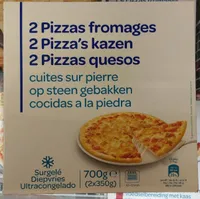 2 pizzas fromages