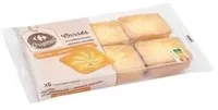 Carrefour Original Cakes au Beurre Carrés Vanille 6 Pièces