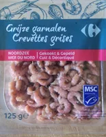 Carrefour The Market Mer du Nord Cuit Décortiqué Crevettes Grises