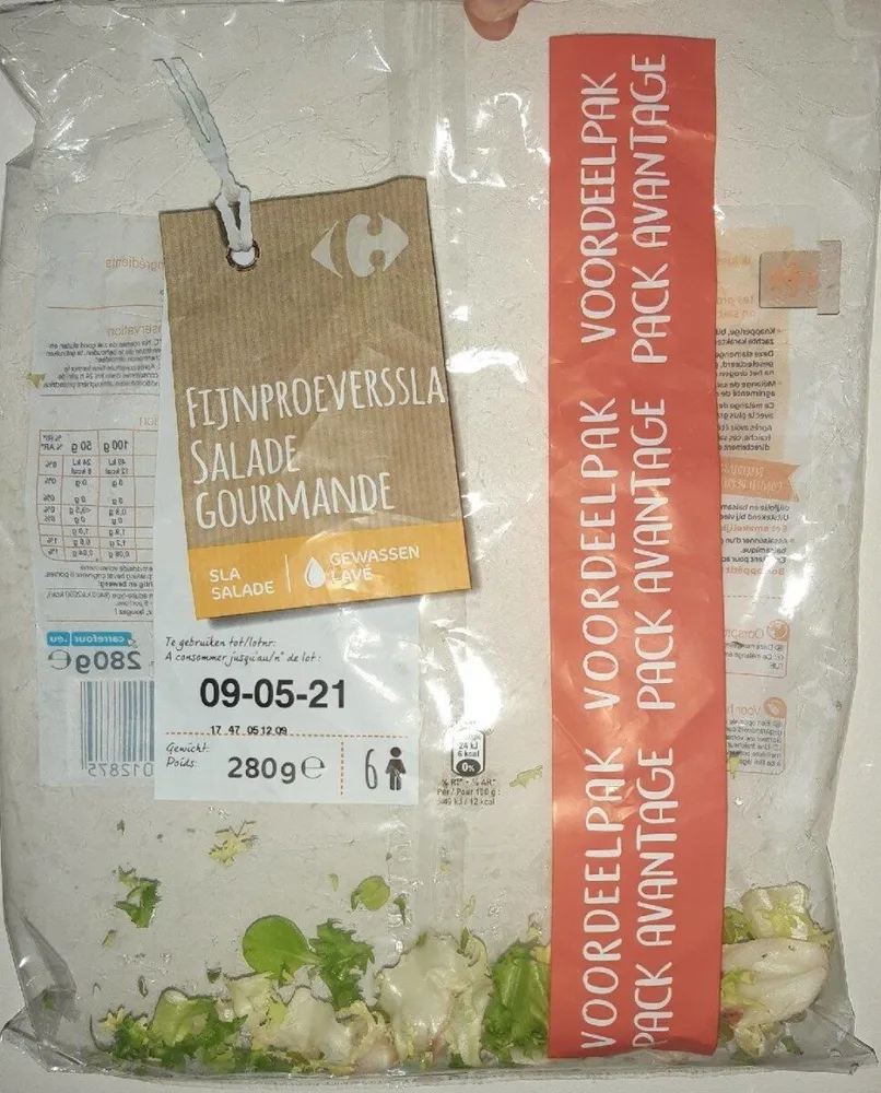 Salade gourmande lavée