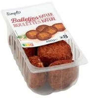 Simpl Boulettes Nature 8 Pièces