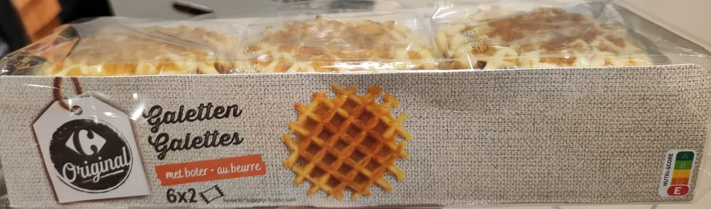 Carrefour Original Galettes Nature 6 x 2 Pièces