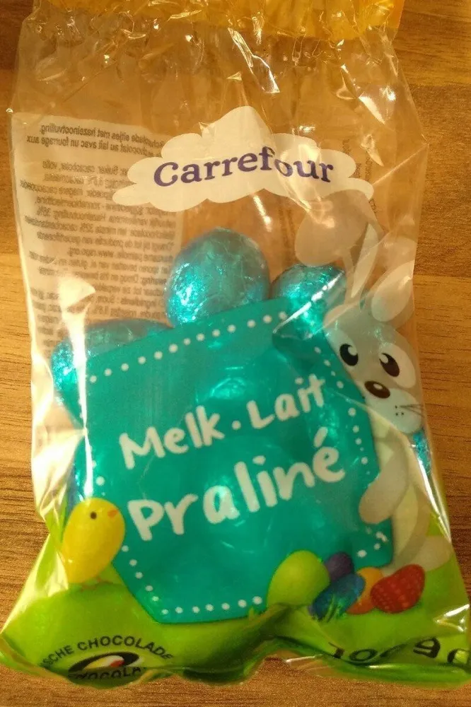 Oeufs au chocolat praliné