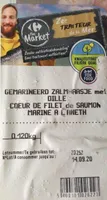 Coeur de filet de saumon mariné à l’aneth