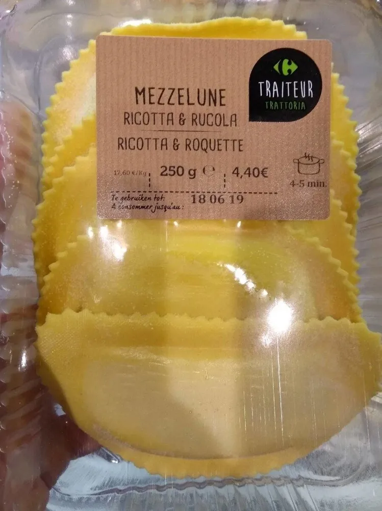 Mezzelune ricotta & rucola