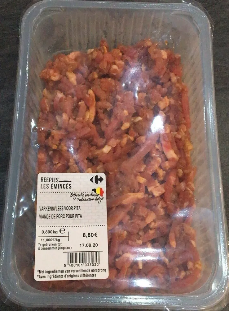 Viande de porc pour pita