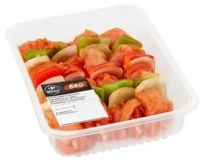 Carrefour The Market BBQ Brochette de Poulet Poivrons et Oignons