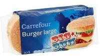Carrefour 4 Big Bun Burger Large