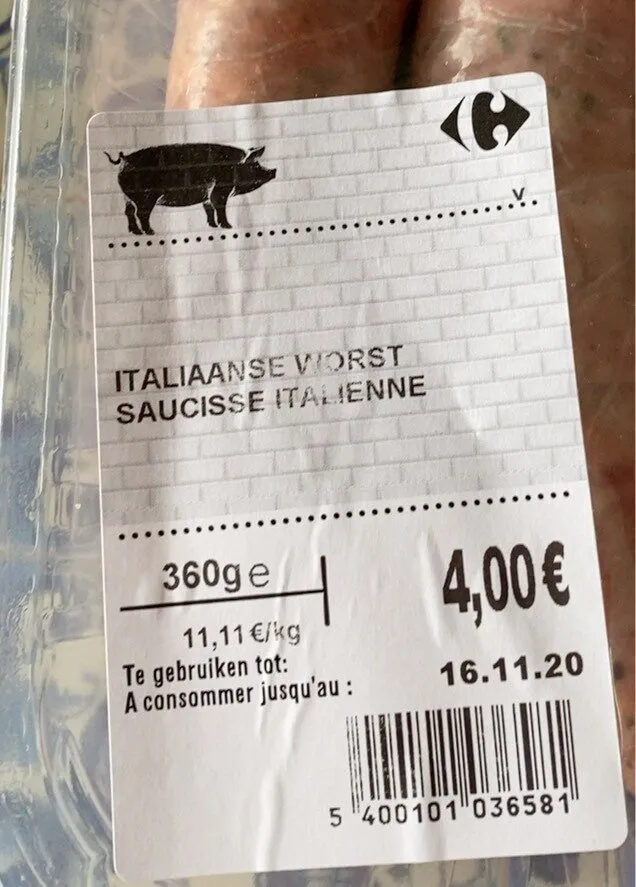Saucisse italienne