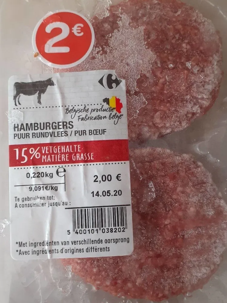 Hamburgers pur boeuf