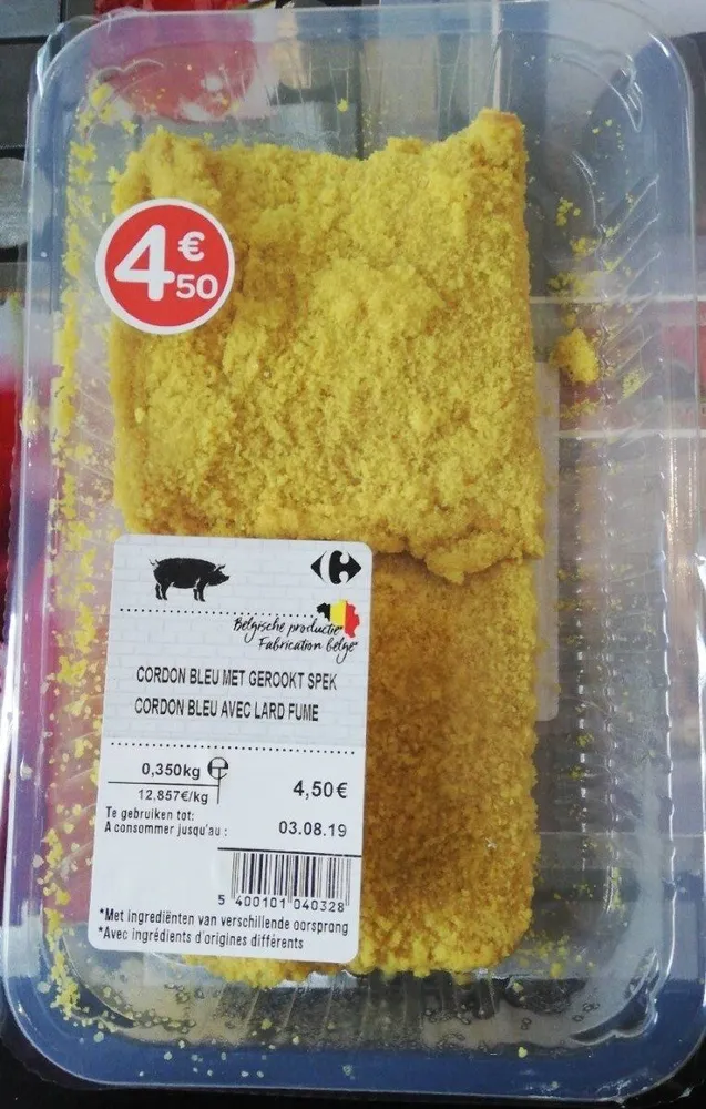 Cordon bleu avec lard fumé