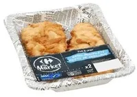 Carrefour The Market Fish & Chips Filets de Cabillaud 2 Pièces