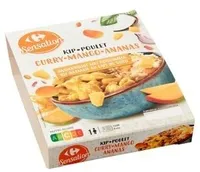 Carrefour Sensation Poulet Curry-Mango-Ananas Riz Basmati au Lait de Coco