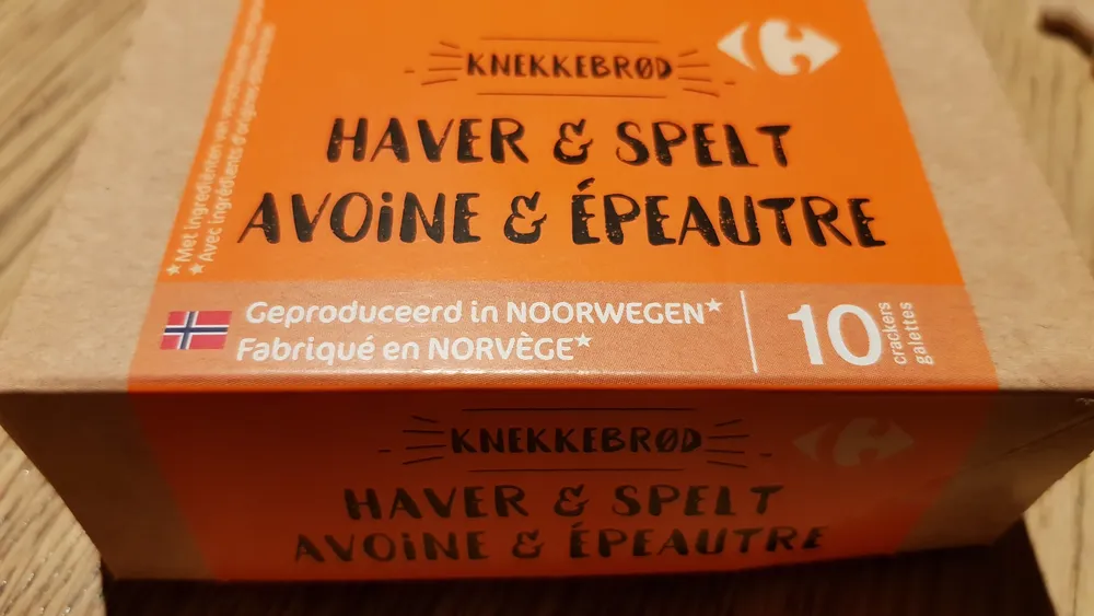 Knekkebrod avoine & épeautre