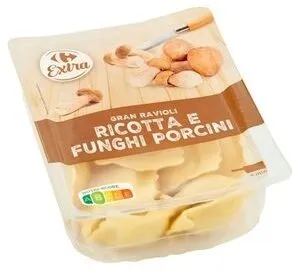 Carrefour Extra Gran Ravioli Ricotta e Funghi Porcini