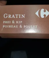 Gratin Pomme de terre, poireaux & poulet