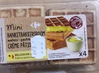 Car mini gaufres à la crème pâtissière