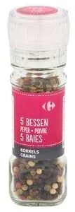 Carrefour Poivre 5 Baies Grains