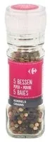 Carrefour Poivre 5 Baies Grains