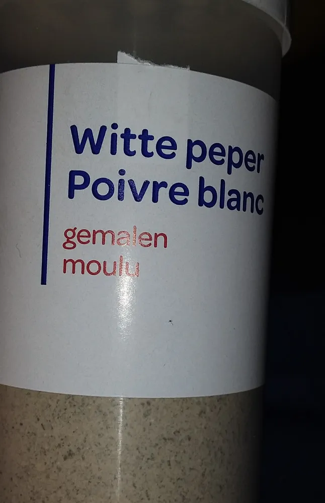 Poivre blanc moulu