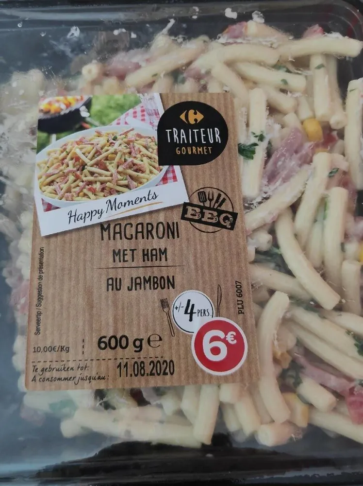Macaroni au jambon