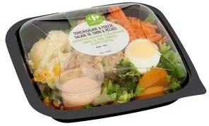 Carrefour Thon & Pêches, Pommes de Terre, Crudités et Sauce