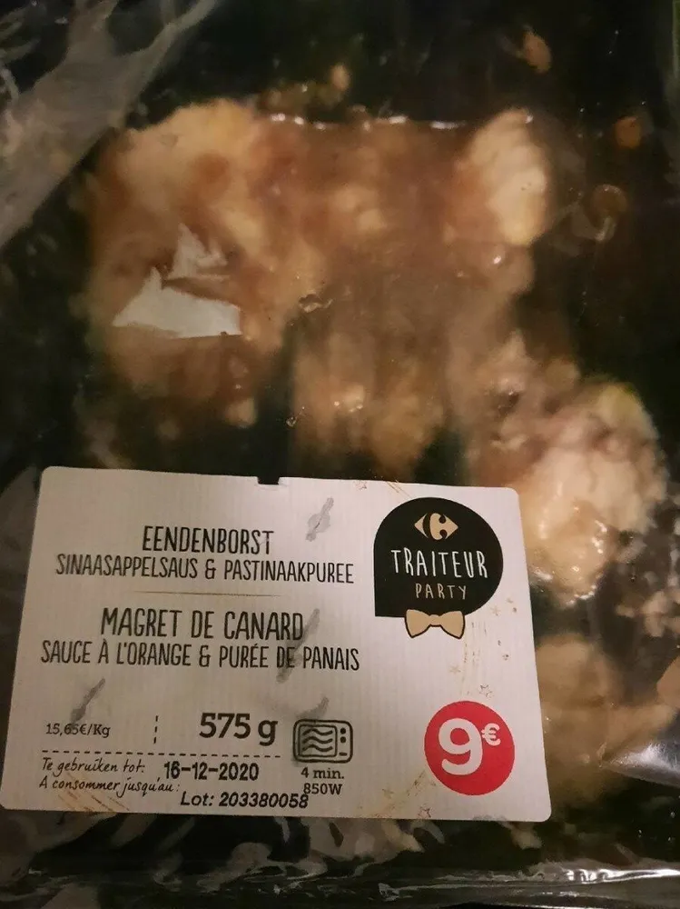 Carrefour Extra Magret de Canard Sauce à l'Orange & Purée Panais