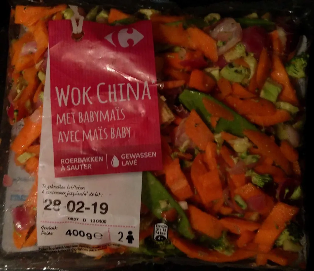 Wok China avec Maïs Baby