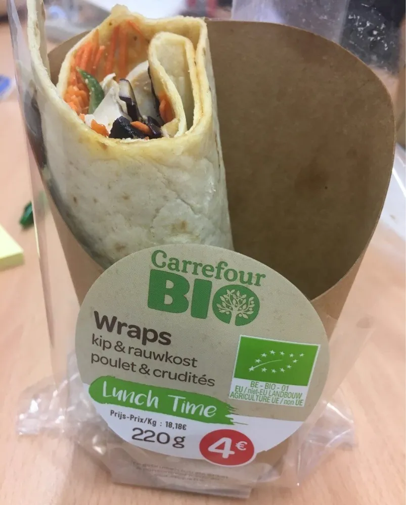 Wraps poulet&crudités