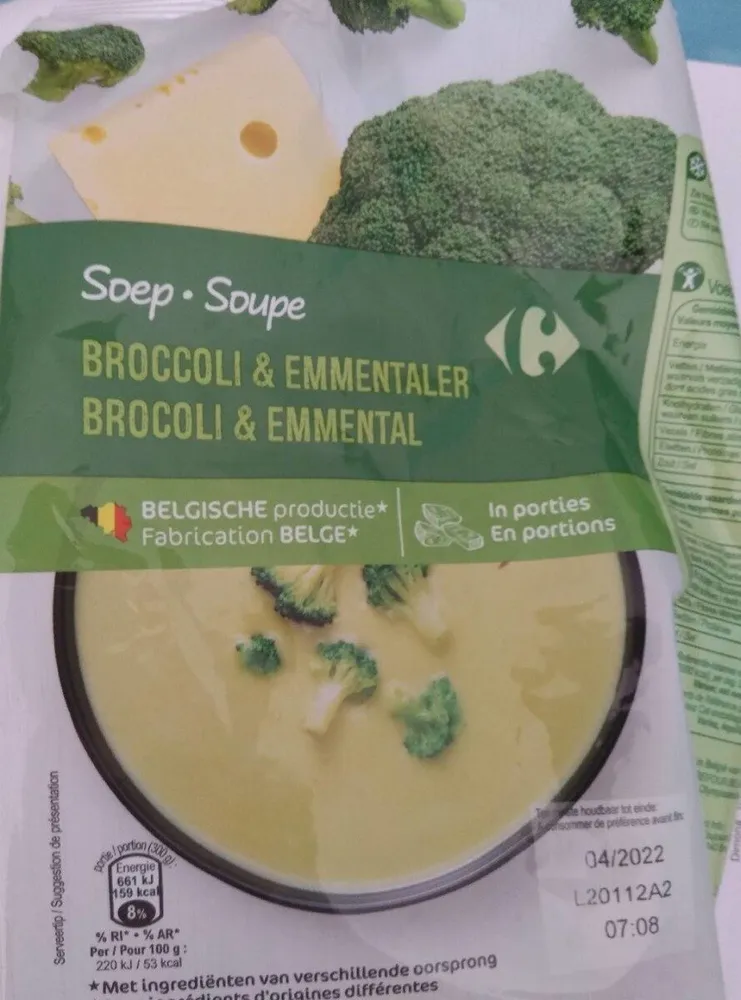Soupe brocoli emmental