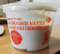 Yaourt pêche et passion avec muesli