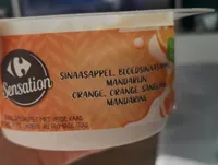 Fromage frais à l'orange, orange sanguine et mandarine