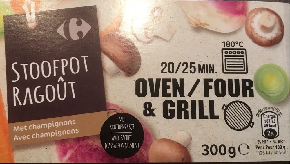 Stoofpot met champignons