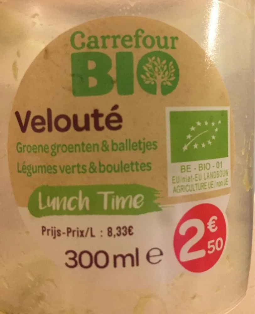 Velouté Légumes vert et boulettes