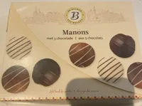 Les Belges Manons aux 3 Chocolats 12 pièces