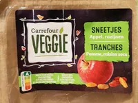 Tranches pomme, raisins secs