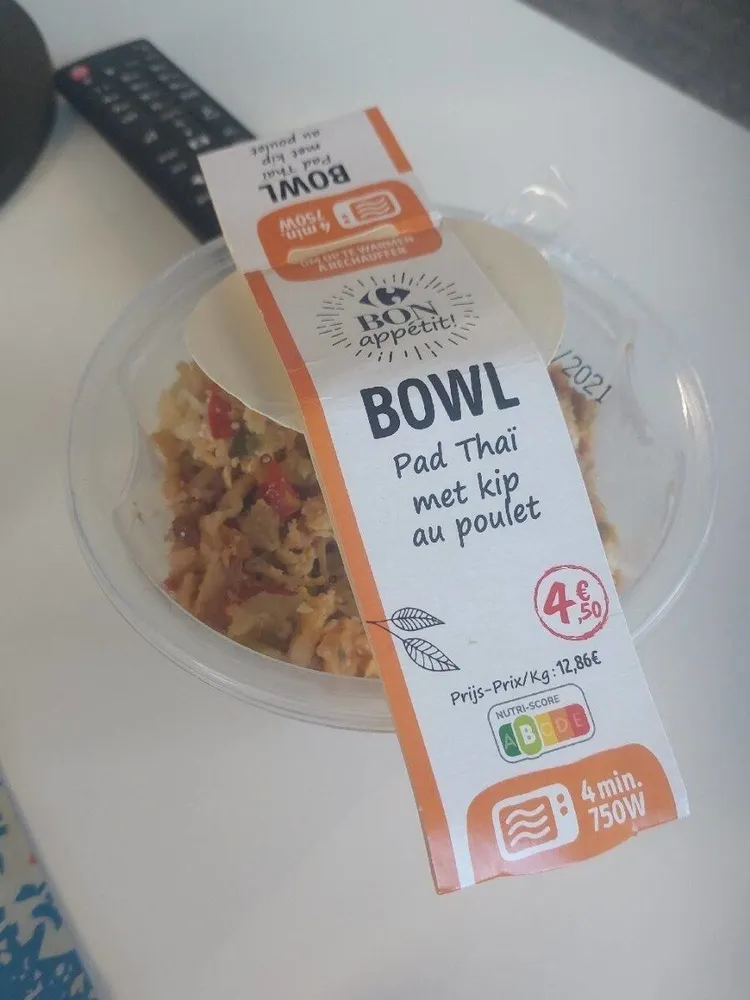 Carrefour Bon Appétit! Bowl Pad Thaï au Poulet