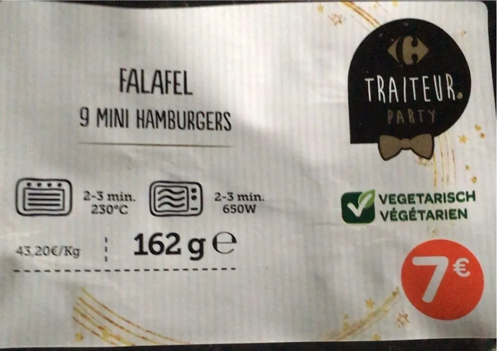 Falafel mini Hamburgers