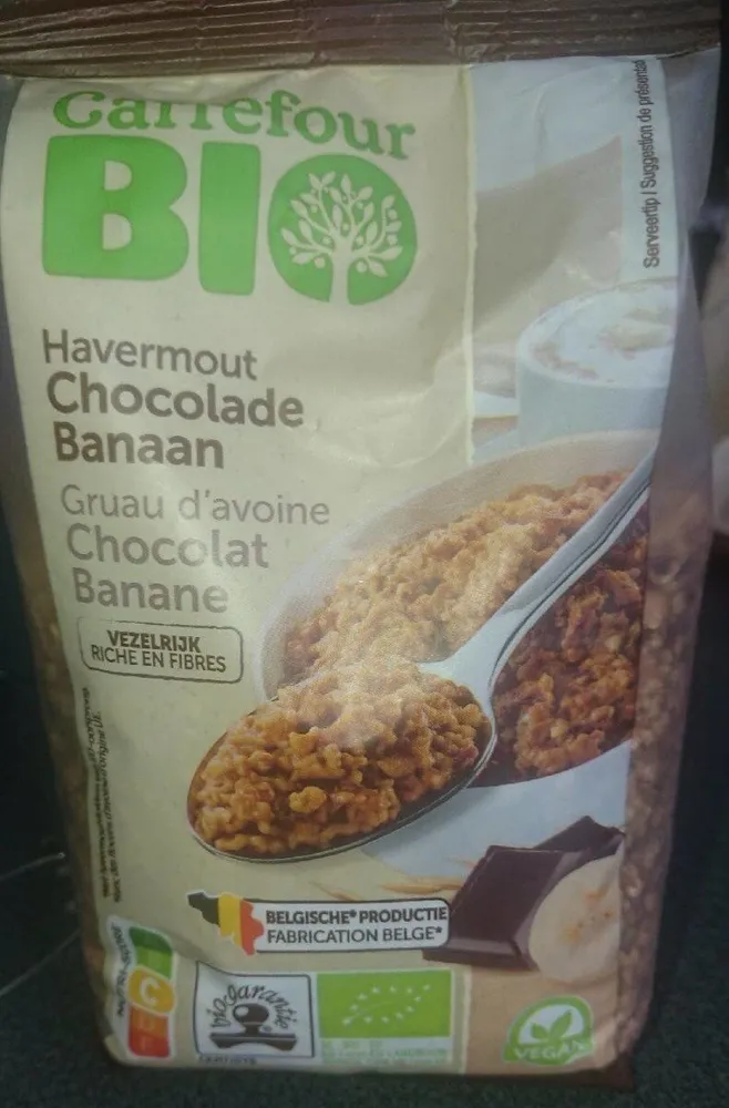 Havermout Chocolade Banaan - Gruau d'avoine Chocolat Banane