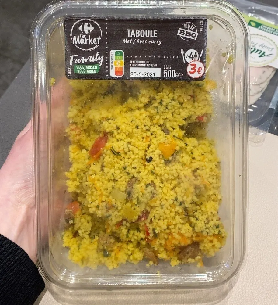 Taboule avec curry