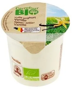 Carrefour Bio Yaourt Entier Vanille