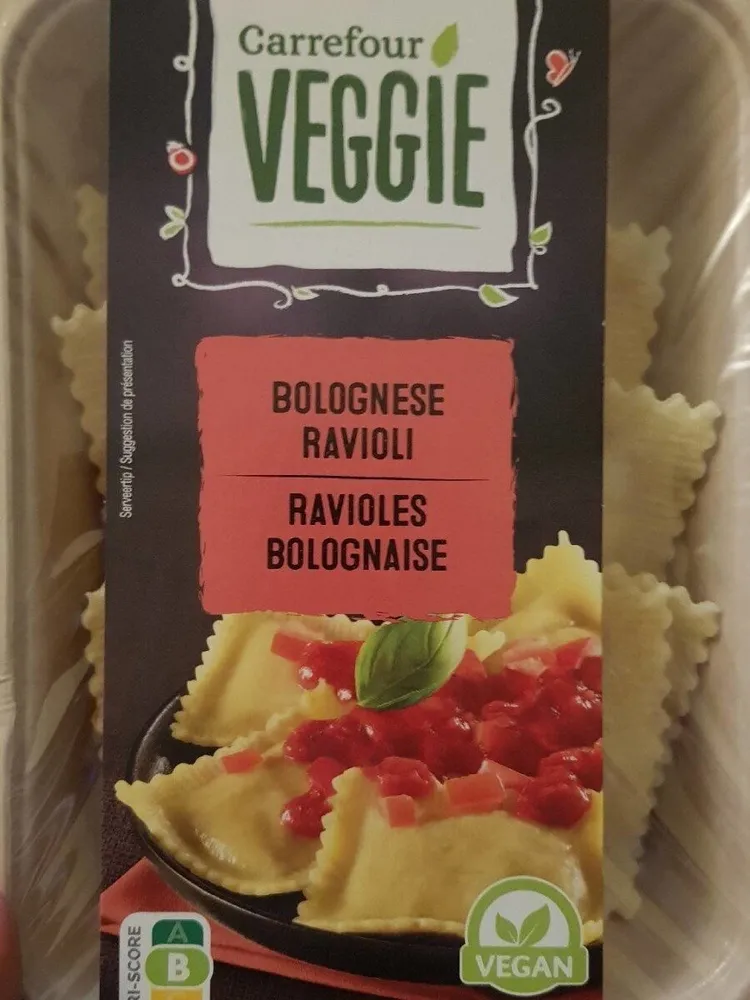 Ravioles bolognaise veggie