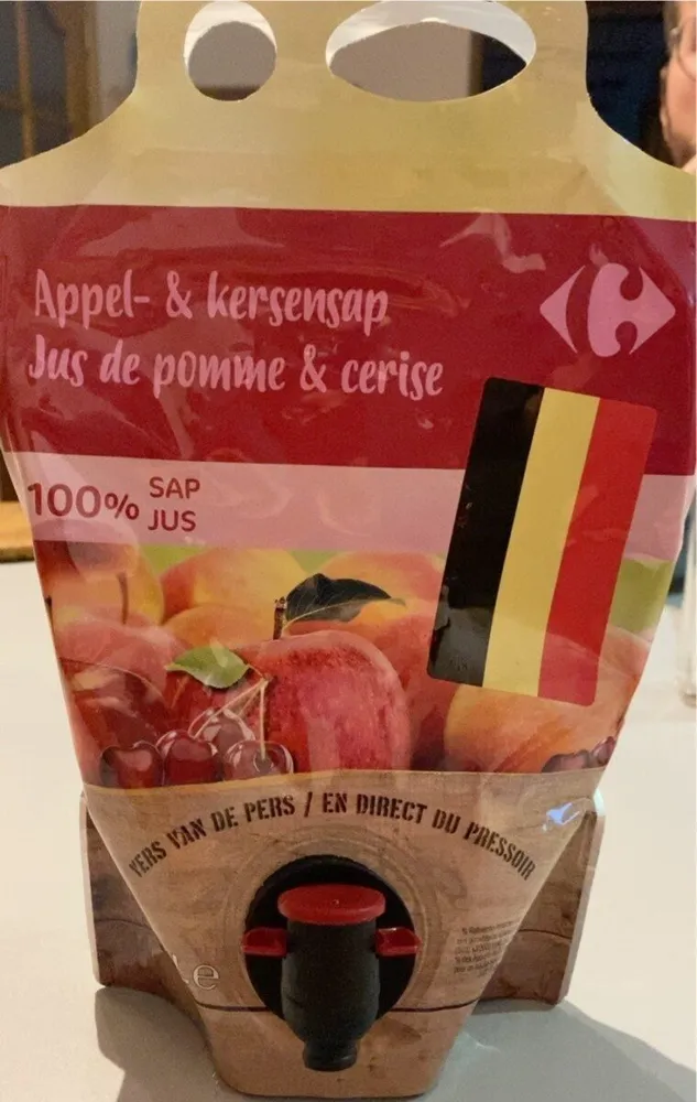 Jus de pomme et cerise